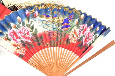 Lot 615 - Twelve vintage and antique fans of various...