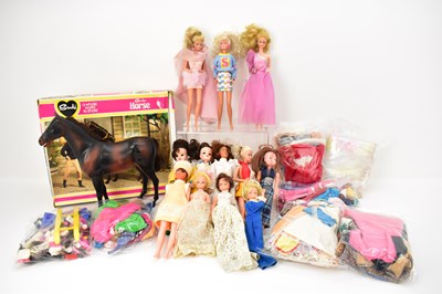 Lot 319 - SINDY; a boxed Sindy horse and twelve Sindy...