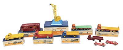 Lot 540 - DINKY TOYS; eight boxed model vehicles and...