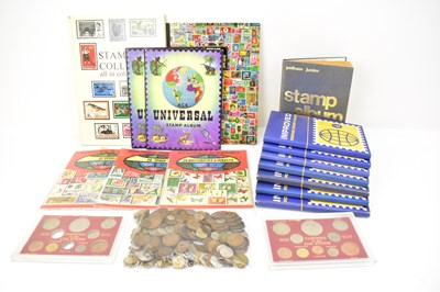 Lot 884 - STAMPS & COINS; nine various hobby stamp...