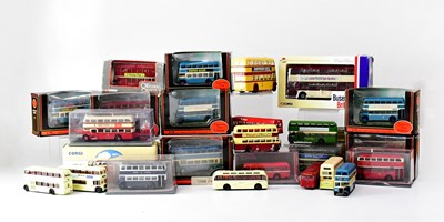 Lot 298 - A quantity of boxed and loose diecast buses...