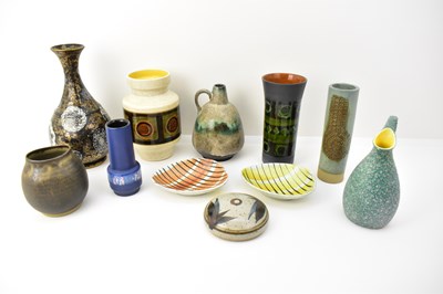 Lot 178 - Eleven items of West German and studio pottery,...