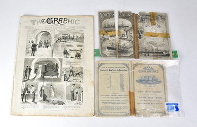 Lot 693 - WHITE STAR LINE; a Victorian schedule for...