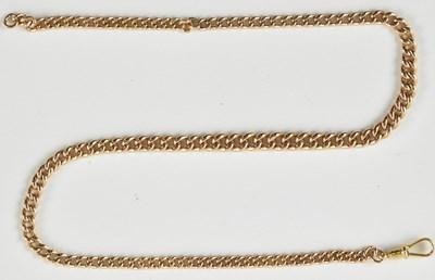 Lot 804 - A 9ct rose gold necklace, length 44cm, approx...