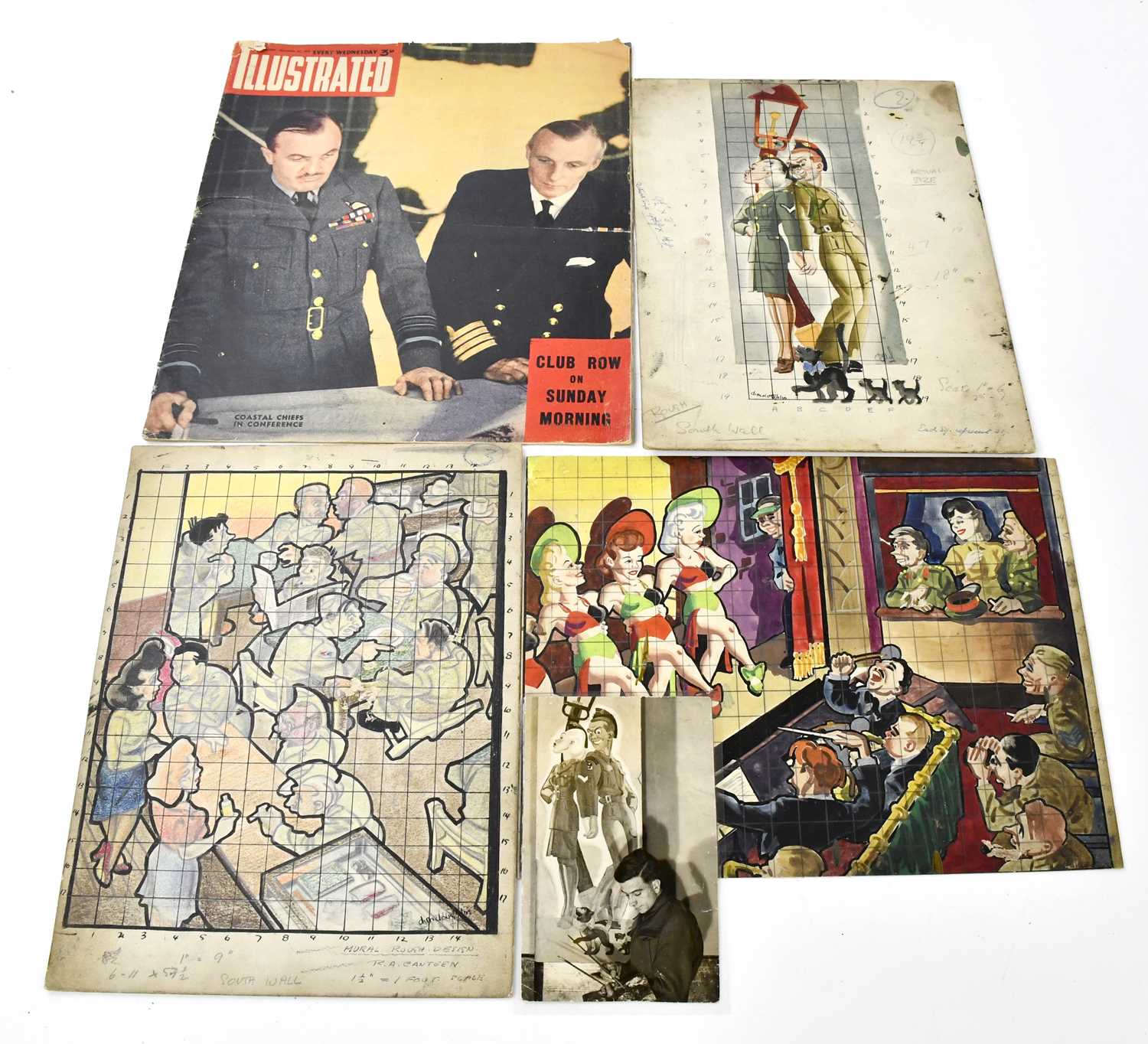 Lot 937 - DENIS MCLOUGHLIN (1918-2002); three original...