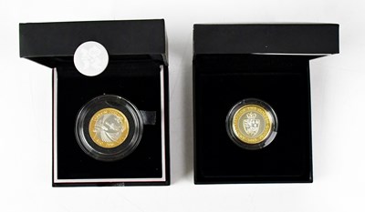 Lot 988 - THE ROYAL MINT; two coins comprising 'The...