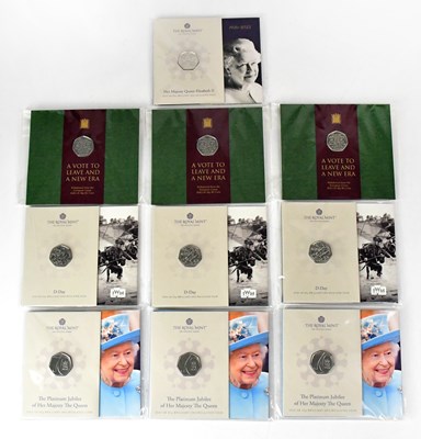 Lot 1006 - THE ROYAL MINT; ten packaged coins, comprising...