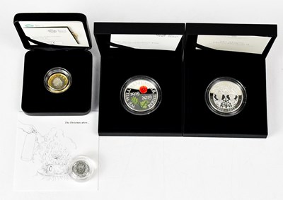 Lot 993 - THE ROYAL MINT; four silver proof coins...