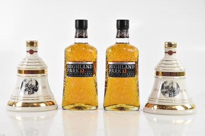 Lot 867 - WHISKY; two bottles of Highland Park 12 year...