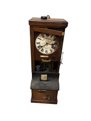 Lot 1259 - NATIONAL TIME RECORDING CO; a clocking-on...