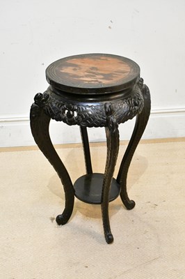 Lot 289 - An early 20th century Chinese ebonised...