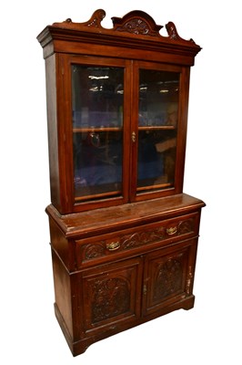 Lot 259 - A Victorian mahogany bookcase, with moulded...