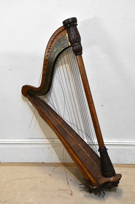 Lot 1024 - THE AMERICAN HARP, SAGINAW; a bird's eye maple...