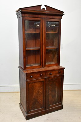 Lot 260 - A late Victorian carved walnut secretaire...