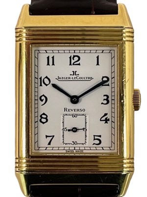 Lot 642 - JAEGER-LECOULTRE; a fine gentleman's 18ct...