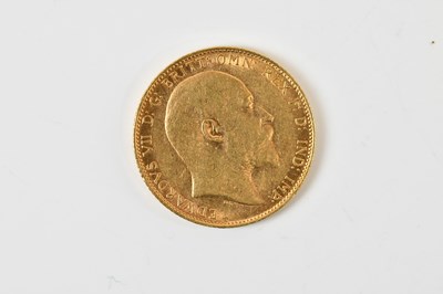 Lot 681 - An Edward VII full sovereign, 1910.