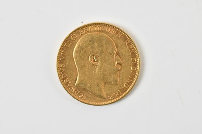 Lot 689 - An Edward VII full sovereign, 1908.