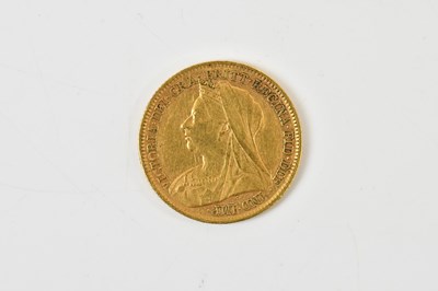 Lot 643 - A Victorian half sovereign, old head, 1898.