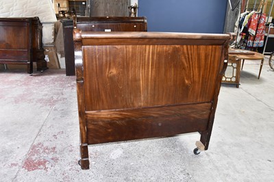 Lot 2832 - A 19th century French day bed, height 117cm,...