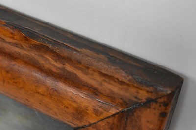 Lot 1710 - A maple framed mirror, with oil on canvas...