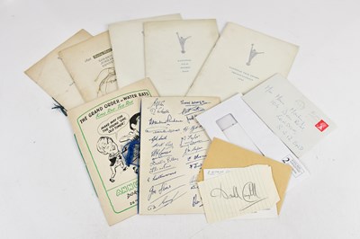 Lot 911 - A collection of autographs and ephemera...