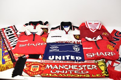 Lot 774 - Six various Manchester United replica shirts,...