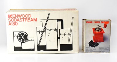 Lot 540 - KENWOOD; a vintage boxed Soda Stream A180,...