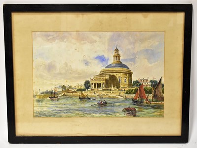 Lot 652 - JOHN MCGAHEY; watercolour, 'The Colosseum at...