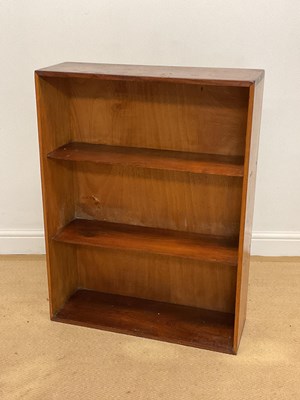 Lot 875 - A wooden bookcase with two shelves, height...