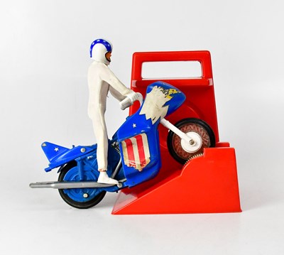 Lot 320 - A vintage Evel Knievel stunt rider toy, with...