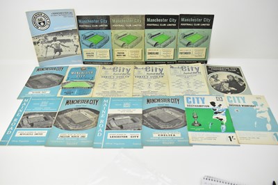 Lot 772 - MANCHESTER CITY; various football programmes...