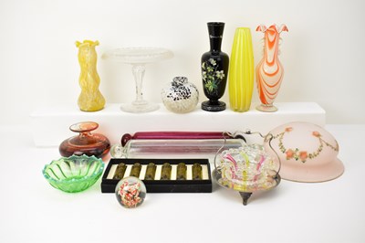 Lot 241 - Fourteen items of vintage and antique coloured...