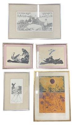 Lot 331 - Five assorted prints including Susan Audom...