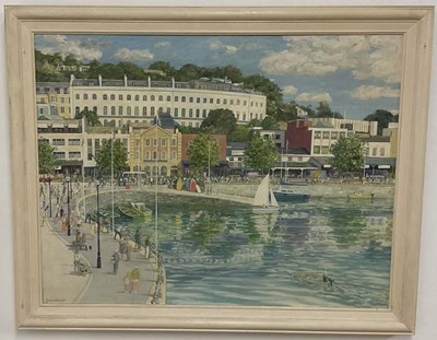 Lot 327 - DAN DAVIDSON; acrylic on canvas, Torquay...