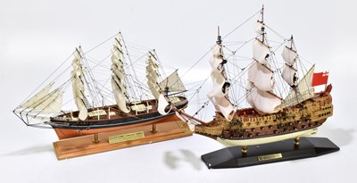 Lot 98 - NAUTICALIA; two model historical ships