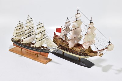 Lot 98 - NAUTICALIA; two model historical ships