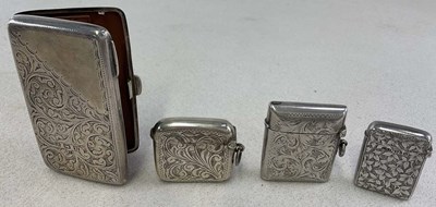 Lot 471 - A late Victorian hallmarked silver notebook...