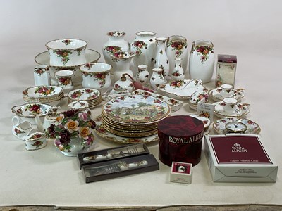 Lot 185 - ROYAL ALBERT; a quantity of items decorated in...