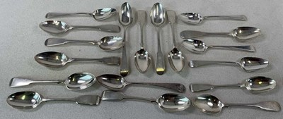 Lot 456 - A set of five Edwardian hallmarked silver...