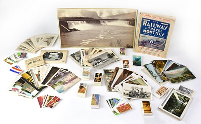 Lot 873 - A small mixed lot comprising cigarette cards,...