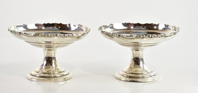 Lot 470 - LAWTON & CO; a pair of Edward VII hallmarked...