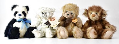 Lot 392 - CHARLIE BEARS; four teddy bears comprising...