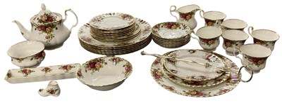 Lot 616 - ROYAL ALBERT; a six setting tea service in the...