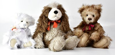 Lot 404 - CHARLIE BEARS; two teddy bears comprising...