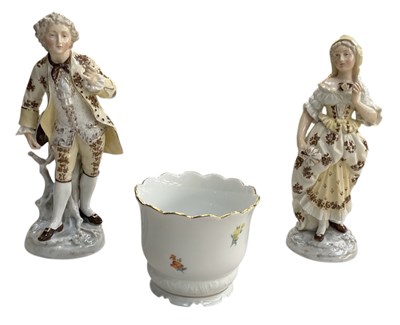 Lot 599 - MEISSEN; a pair of early 20th century...