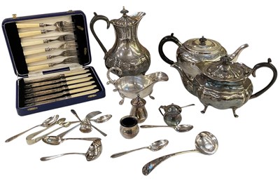 Lot 771 - A small quantity of silver plated items...