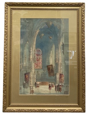 Lot 328 - PAUL BISSON; an early 20th century watercolour,...