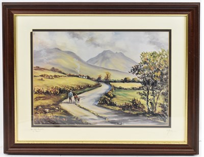 Lot 312 - IRISH INTEREST; a signed print of Inver...