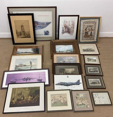 Lot 359 - A quantity of various framed pictures and...