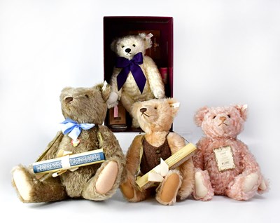 Lot 375 - STEIFF; four limited edition collectors' plush...